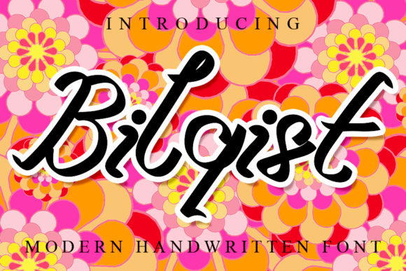 Bilqist: A Handwritten Font for Creative Makers