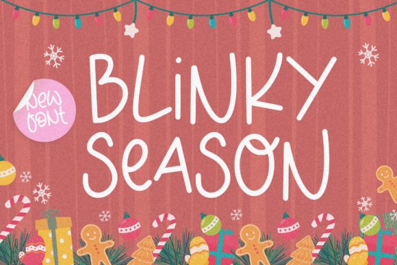 Blinky Season Font for Festive Branding