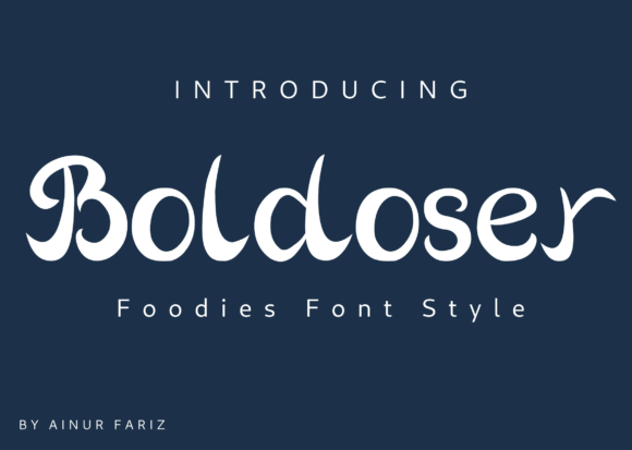 Boldoser: A Handwritten Font That Elevates Branding Projects