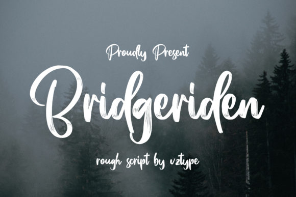 Bridgeriden: A Modern Script Font for Editorial Design