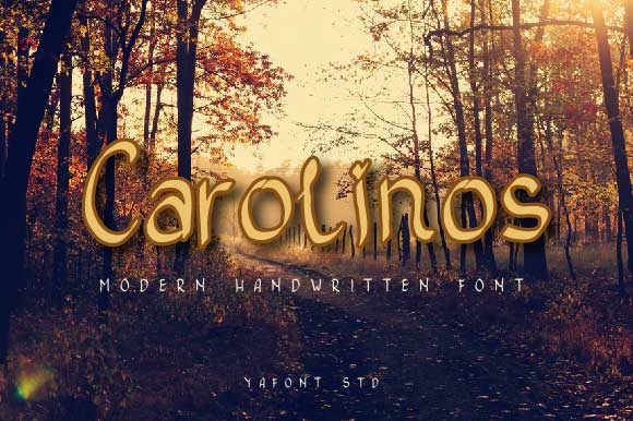Carolinos: A Handwritten Font for Creative Craft Projects