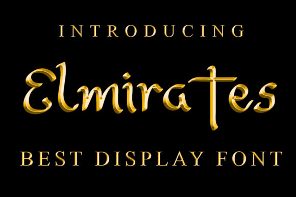 Elmirates: A Handwritten Font for Modern Editorial Design