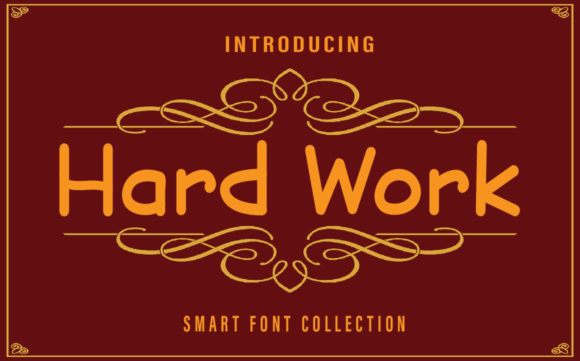 Hard Work Font for Handmade Creations