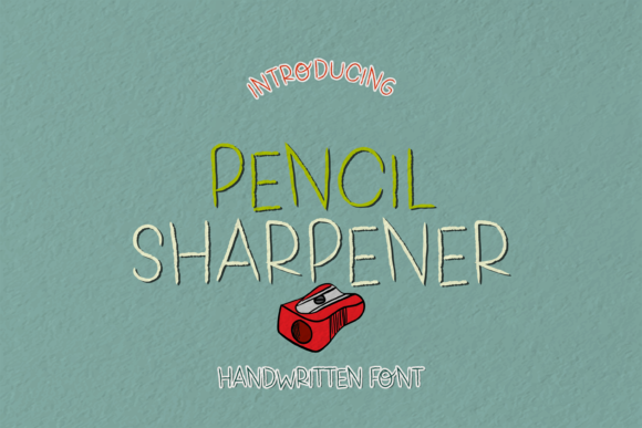 Pencil Sharpener Font for Handmade Creations