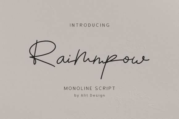 Raimmpow Font for Handmade Creations