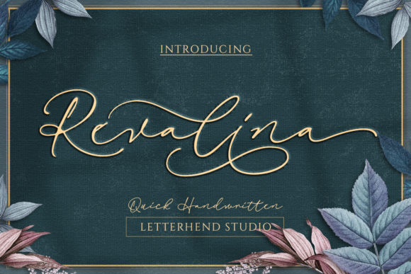Revalina: A Handwritten Font for Editorial Elegance