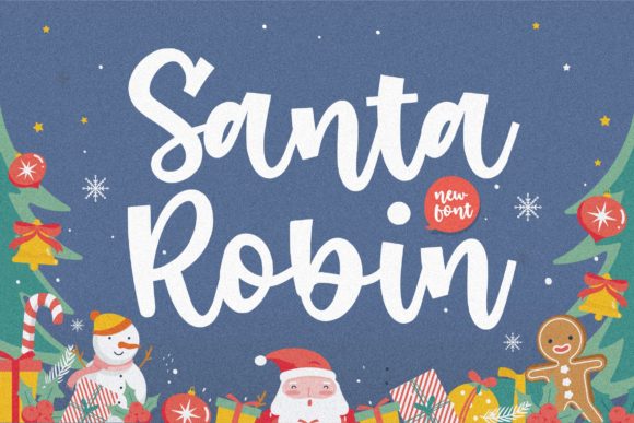 Santa Robin: A Playful Font for Joyful Branding