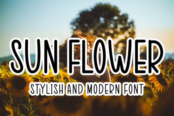 Sun Flowers Font for Modern Editorial Design